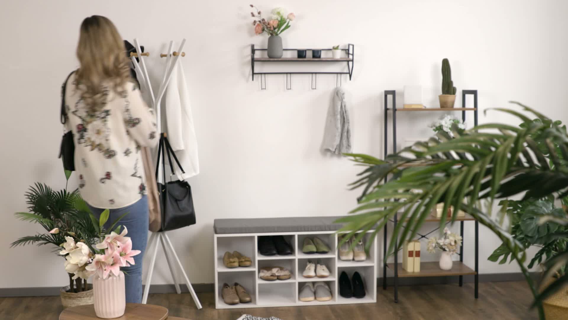 Relaxdays Schuhbank mit Sitzfläche, 10 Fächer, HBT: 52,5 x Produktbild-Vorschau 7