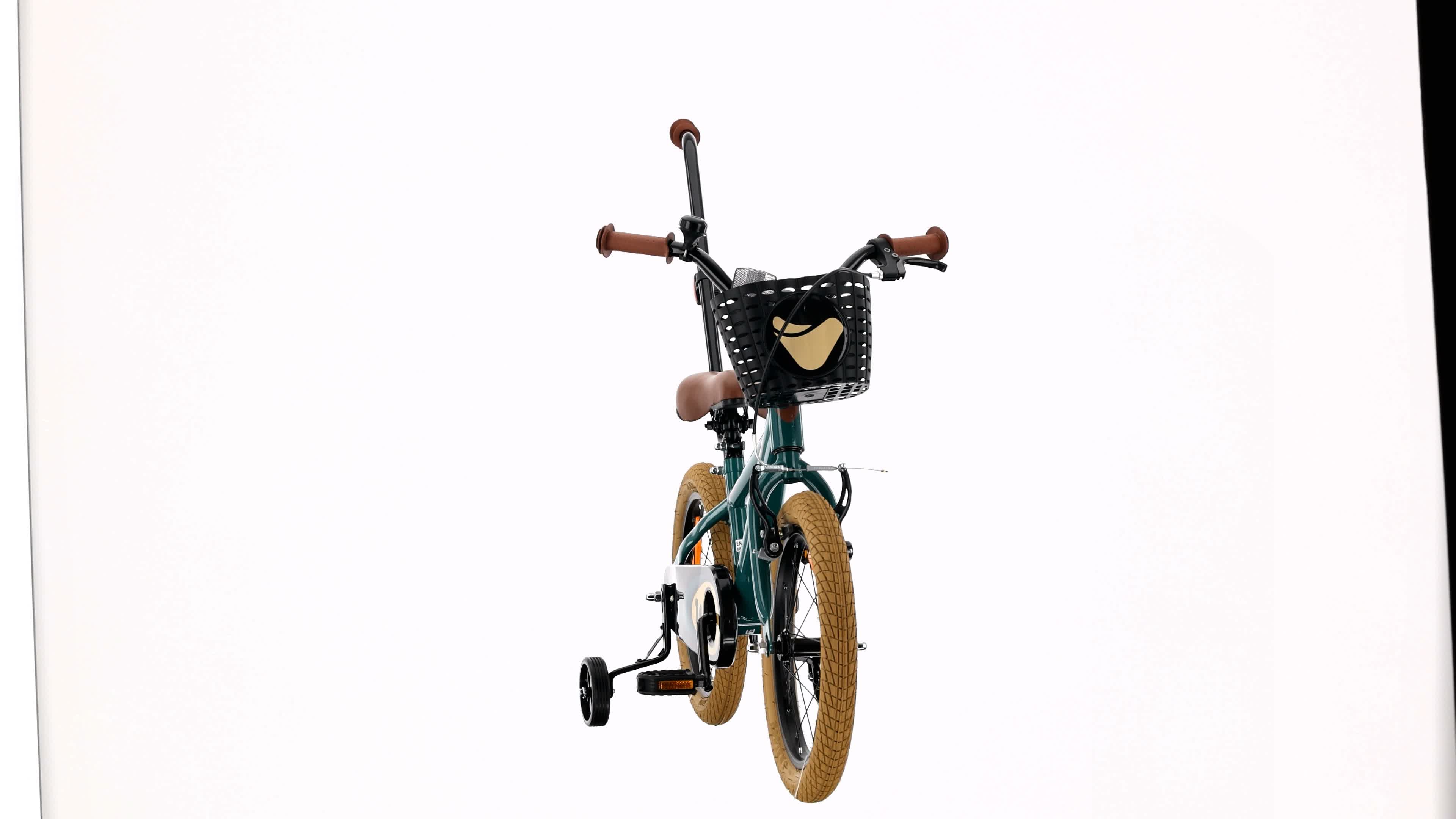 Kinderfahrrad Jungen Fahrrad Stützräder Schubstange 16 Zoll Produktbild-Vorschau 7