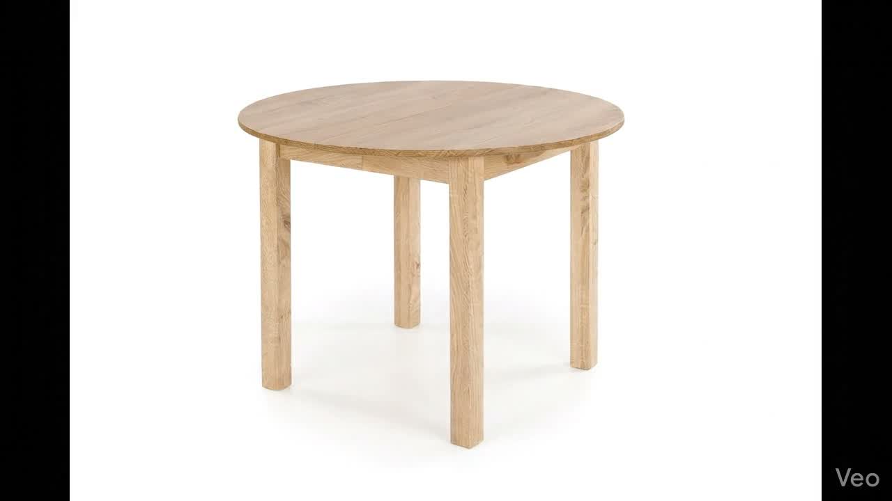 Runder Ausziehbarer Tisch für Esszimmer - 102-142 cm Produktbild-Vorschau 7