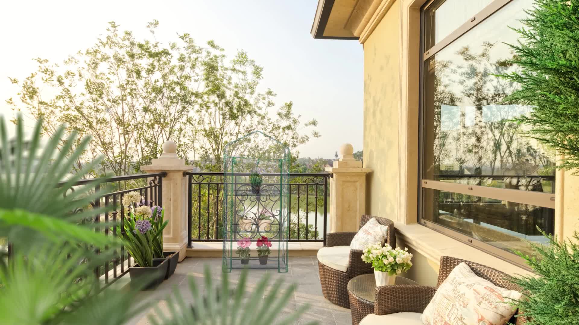 Relaxdays Gewächshaus Balkon, 3 Ebenen, Anzuchtregal HxBxT: Produktbild-Vorschau 7