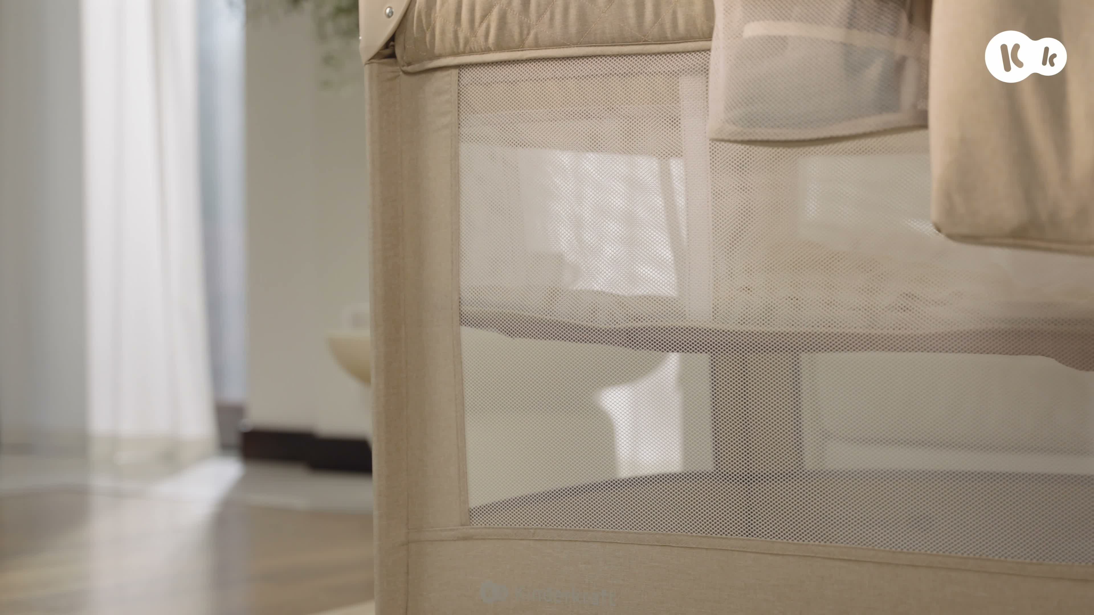 kinderkraft leody up, reisebett, 2-in-1, laufstall, Produktbild-Vorschau 7
