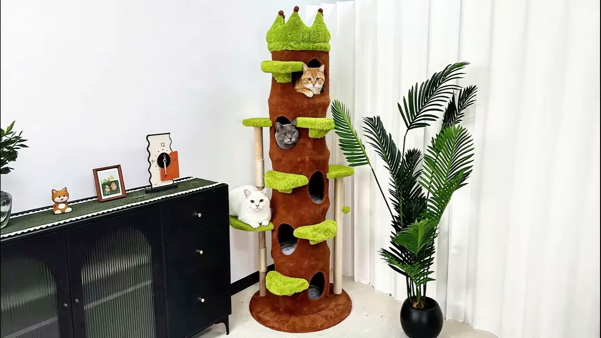 WISFOR Kratzbaum XXL Katzenbaum Sisal große Katzen Produktbild-Vorschau 7