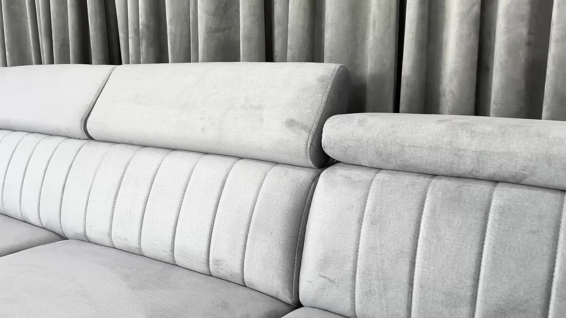 Masseno Ecksofa SIENA L-S mit Schlaffunktion U-Form, Sofa Produktbild-Vorschau 7