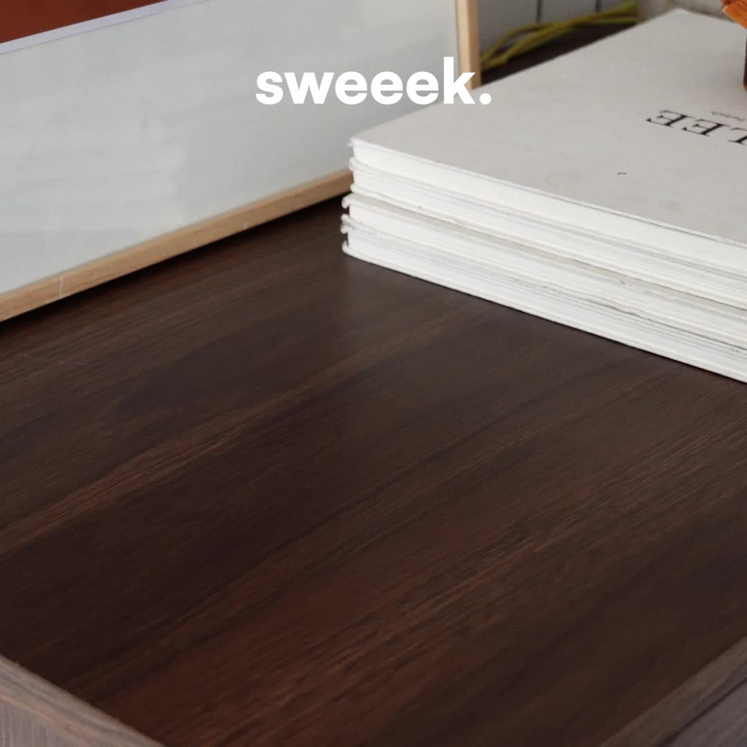Cassettiera effetto legno di noce, 3 cassetti, Marrone Anteprima dell’immagine prodotto 7