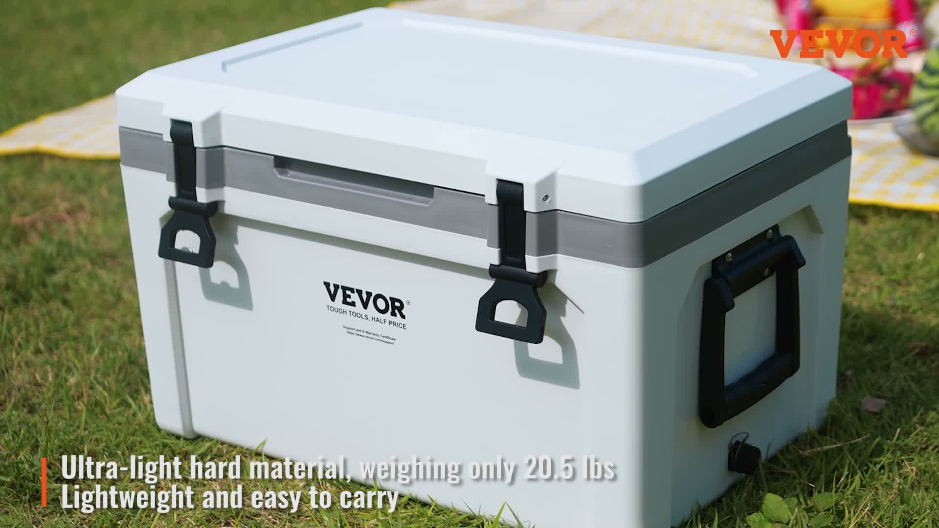 VEVOR Passive Kühlbox Eisbox 57,26 L, Isolierte Kühlbox Produktbild-Vorschau 7
