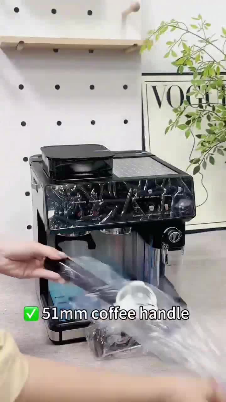 Zimilo Kaffeemaschine mit Mahlwerk, 1350W, Doppelboiler & Produktbild-Vorschau 7
