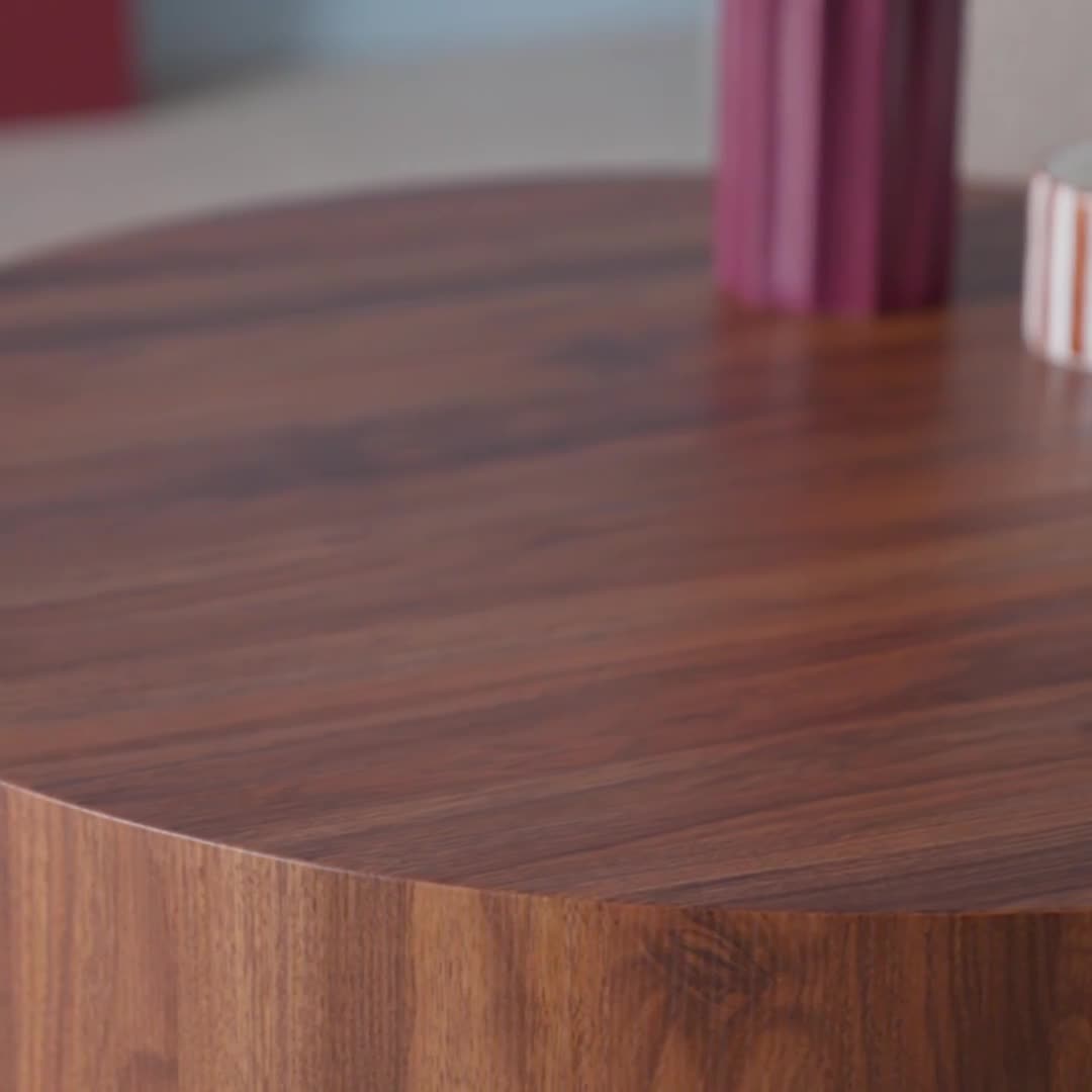 sweeek - Runder Couchtisch - Nussbaumfarben Produktbild-Vorschau 7