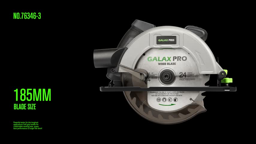 GALAX PRO Kreissäge 185mm, 1400W, 6000U/min, verstellbarer Produktbild-Vorschau 7