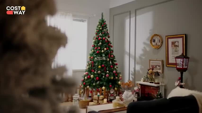 COSTWAY 180cm Künstlicher Weihnachtsbaum, Tannenbaum mit Produktbild-Vorschau 7