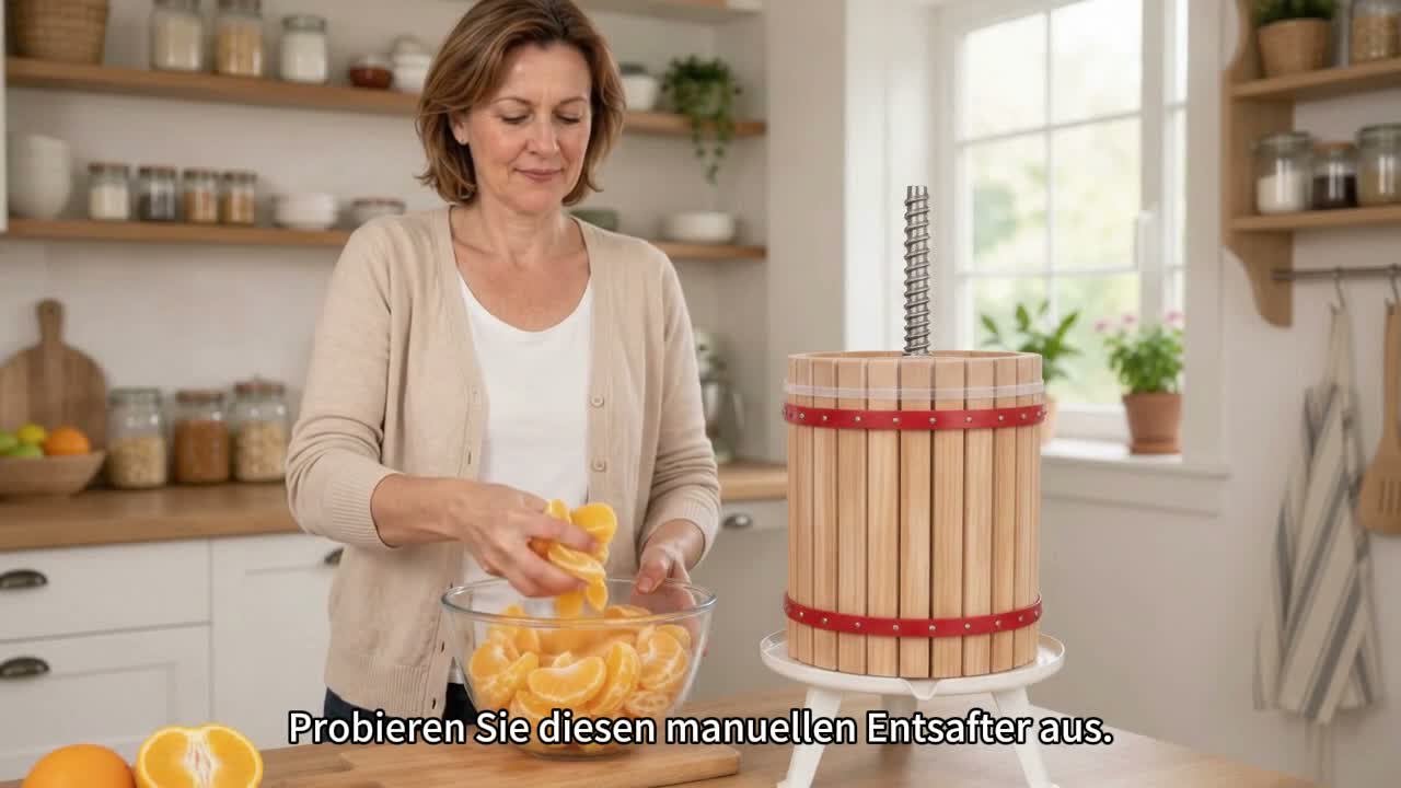 ROSEJANE Obstpresse 6 L, manuelle Saftpresse mit Produktbild-Vorschau 7