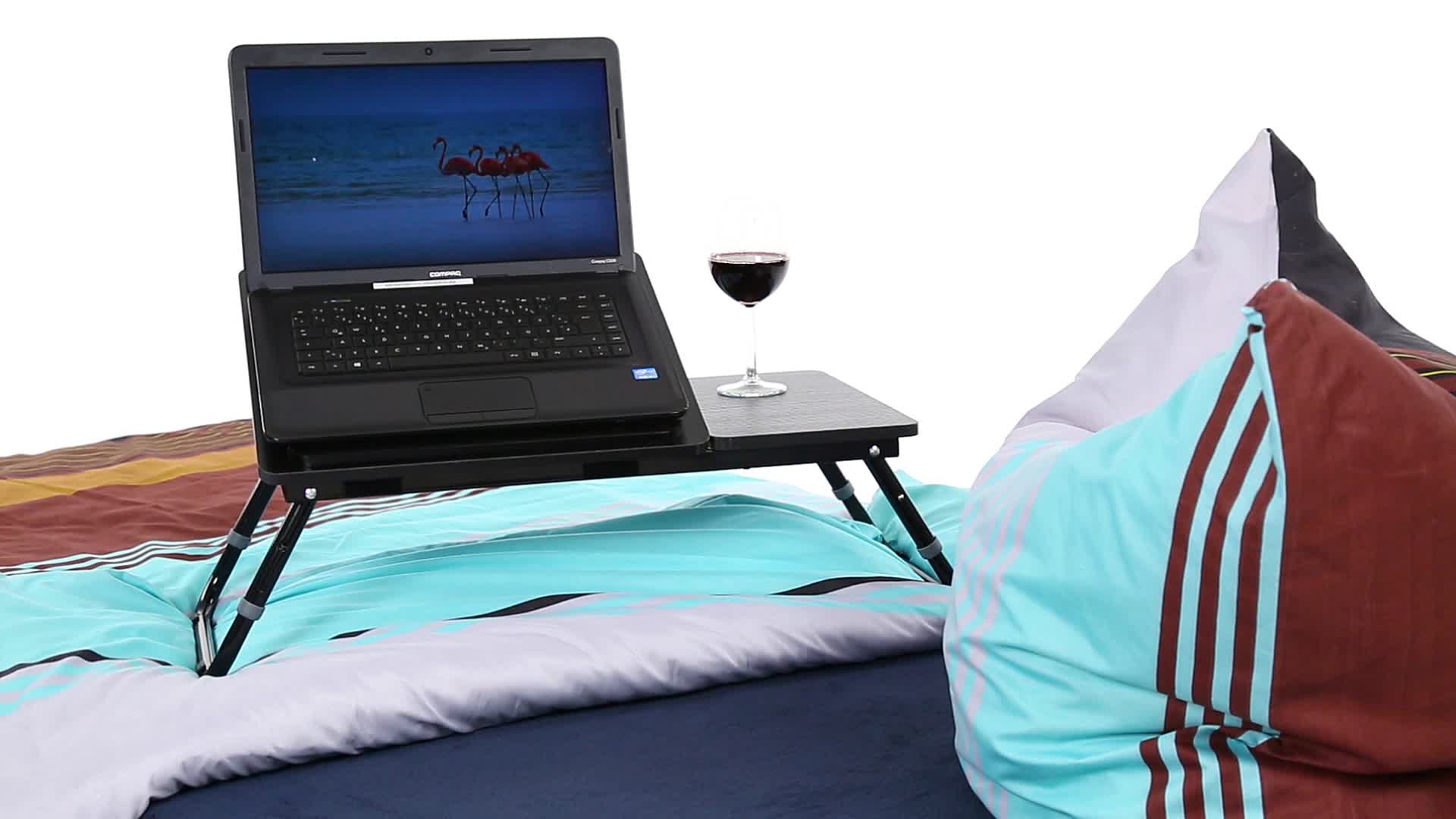 Relaxdays Laptoptisch fürs Bett 40 x 75 x 35 cm HxBxT, Produktbild-Vorschau 7