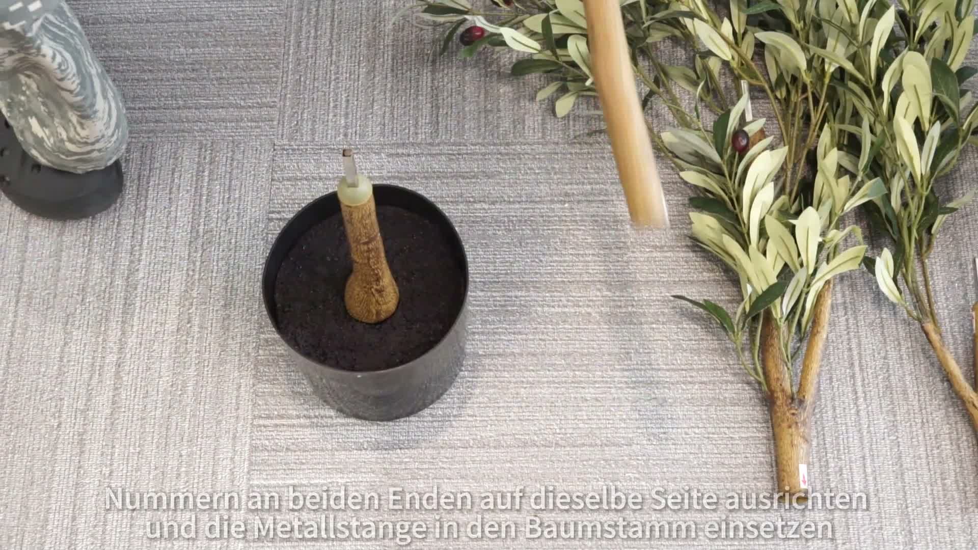 HAUSPROFI Kunstpflanze Olivenbaum 180 cm,Realistische Olive Produktbild-Vorschau 7