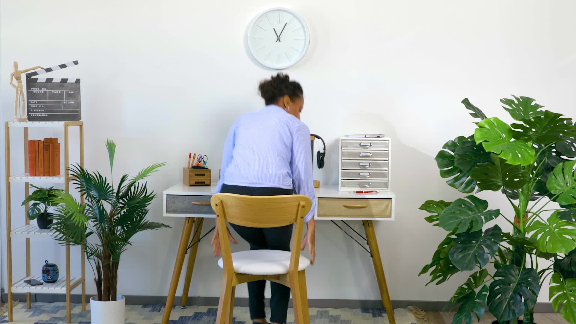 Relaxdays Wanduhr, ohne Sekundenzeiger, modern, analog, Uhr Produktbild-Vorschau 7