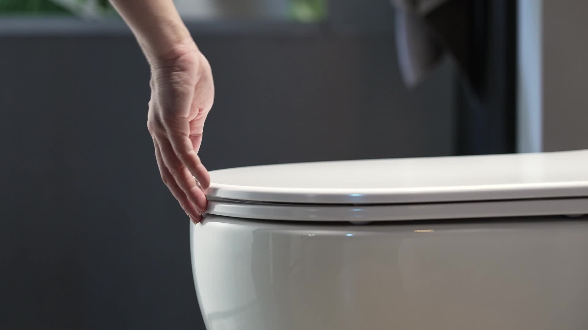 HOROW Dusch WC mit Integrierter Düse, Spülrandlos Hänge WC Produktbild-Vorschau 7