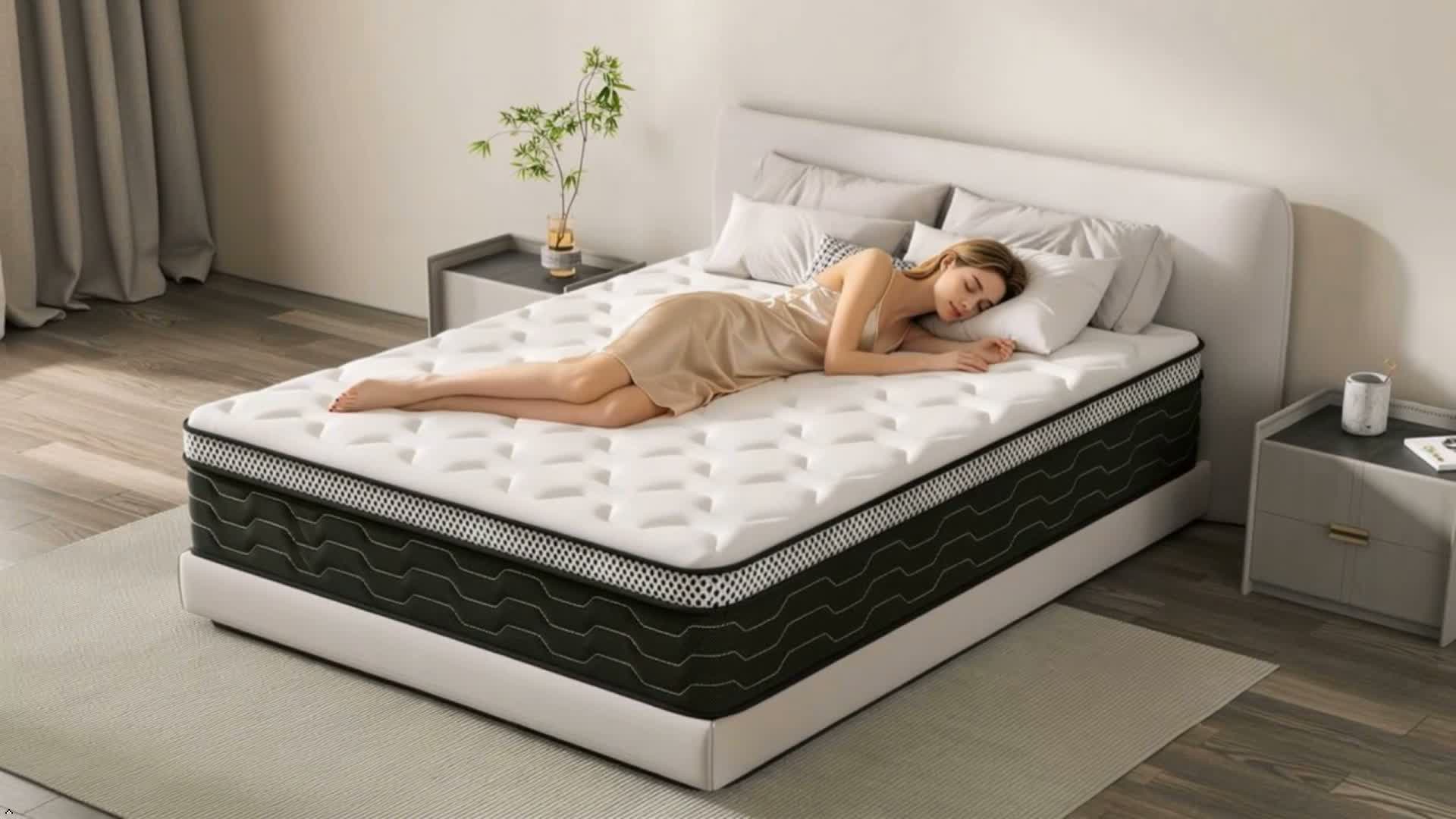DEWINNER Einzelmatratze, 160x200 cm, 27 cm Höhe, Feder- und Produktbild-Vorschau 7