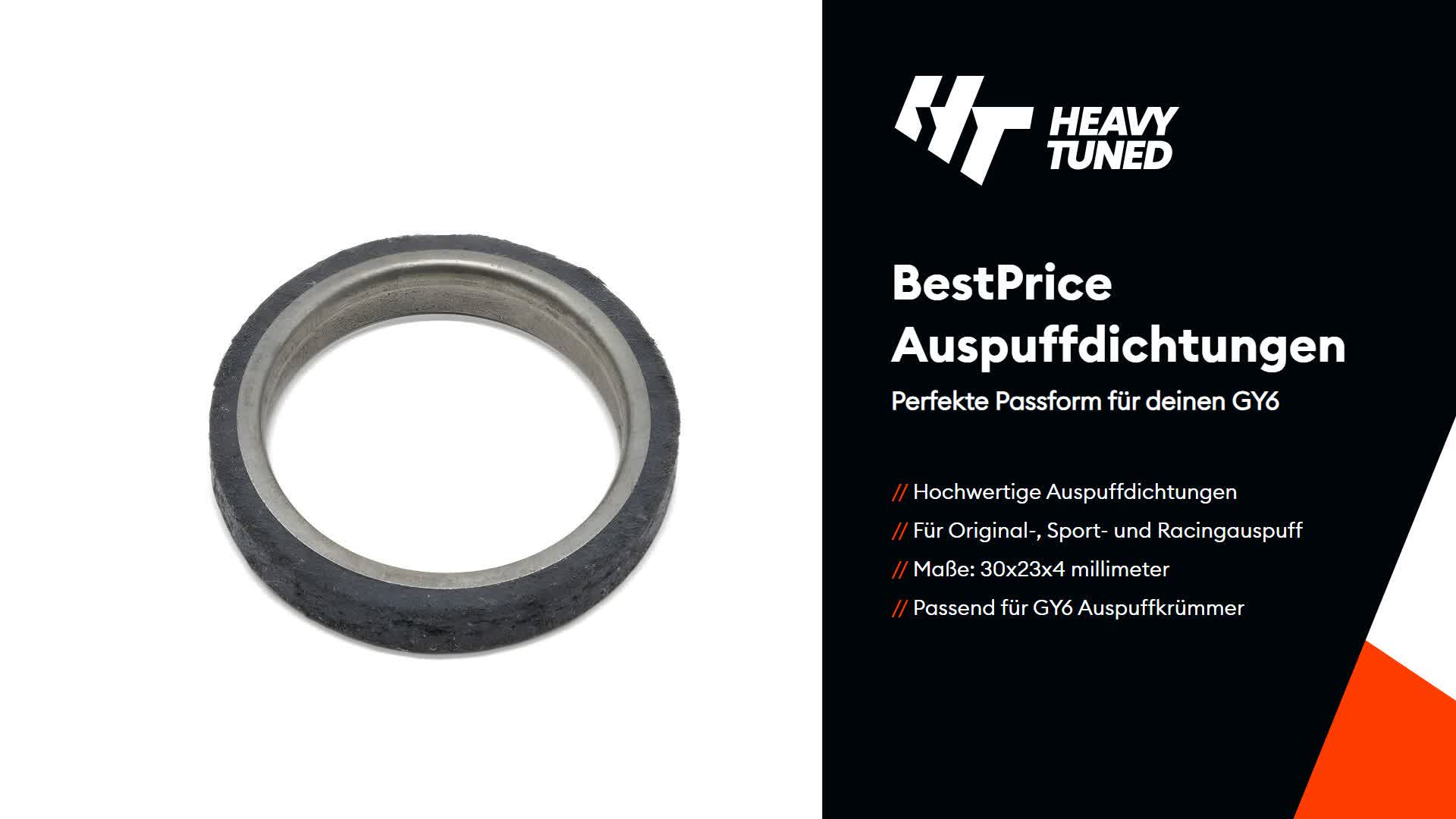 Auspuffdichtung BestPrice GY6 30 x 23 x 4 mm für REX RS 450 Produktbild-Vorschau 3