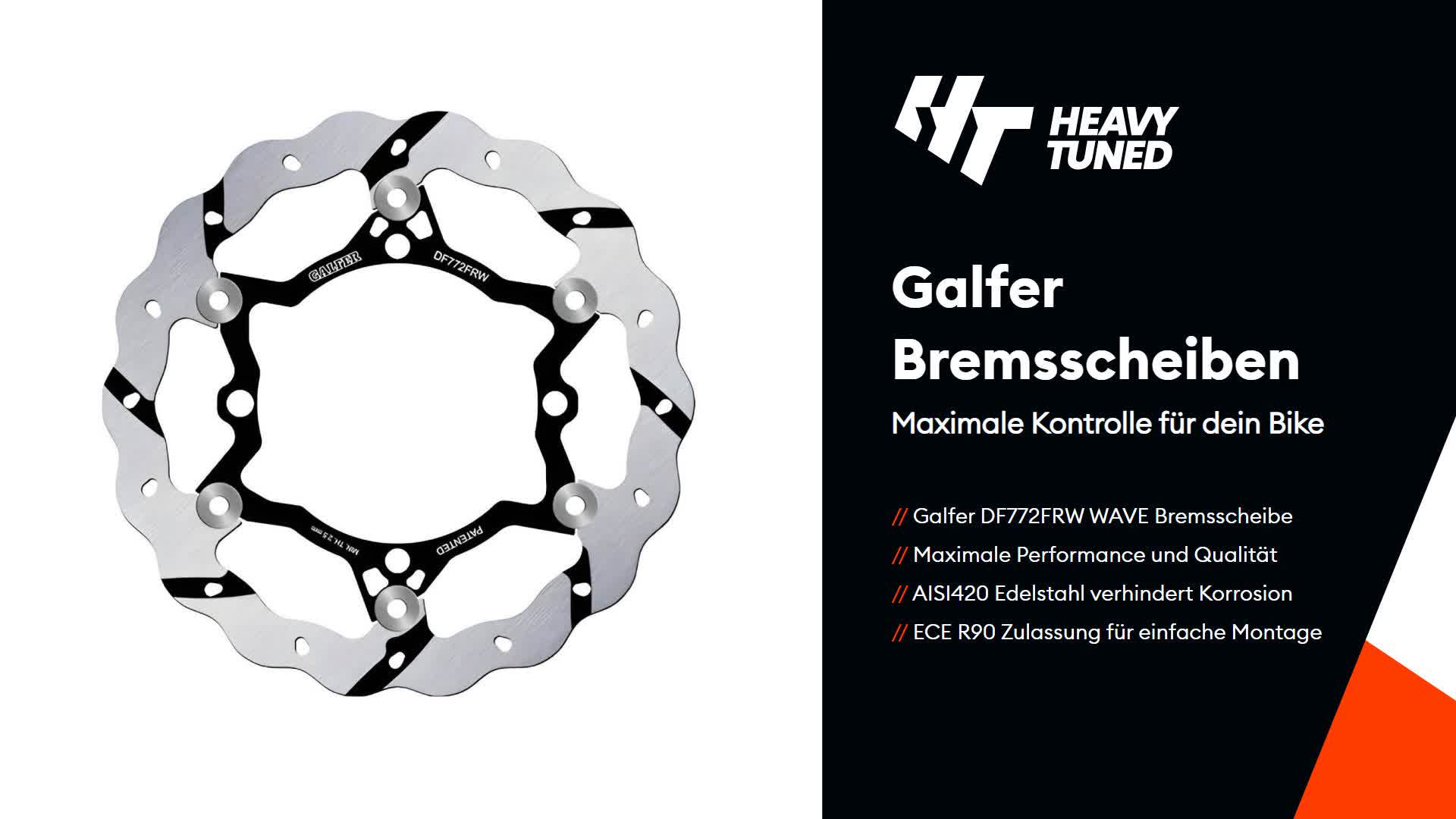 Bremsscheibe Galfer DF772FRW WAVE® schwimmend Racing Produktbild-Vorschau 3