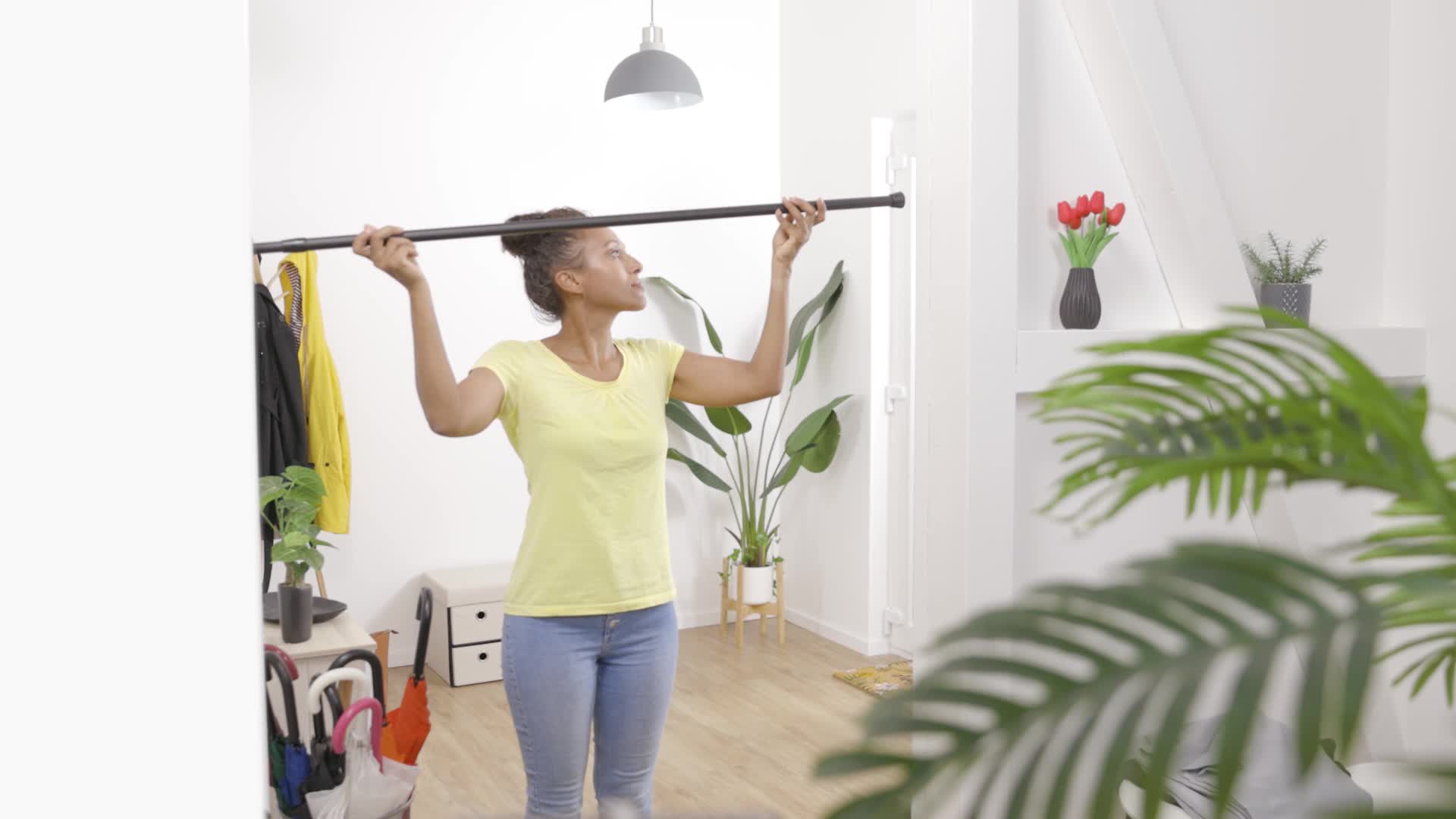 Relaxdays Teleskopstange, 66–110 cm, Klemmstange für Produktbild-Vorschau 7