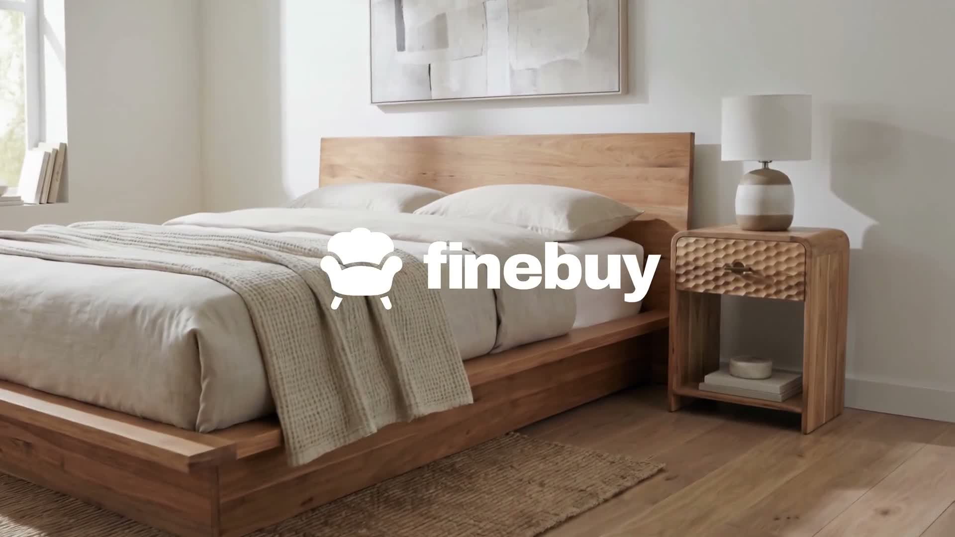 FineBuy Nachtkonsole Mango Massivholz 54cm Nachttisch Produktbild-Vorschau 7