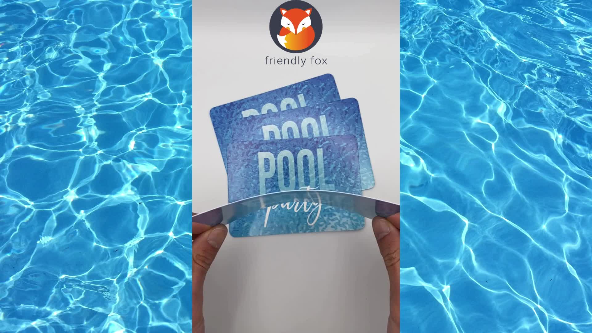 Friendly Fox Einladung Poolparty, 12 Einladungskarten zum Produktbild-Vorschau 7