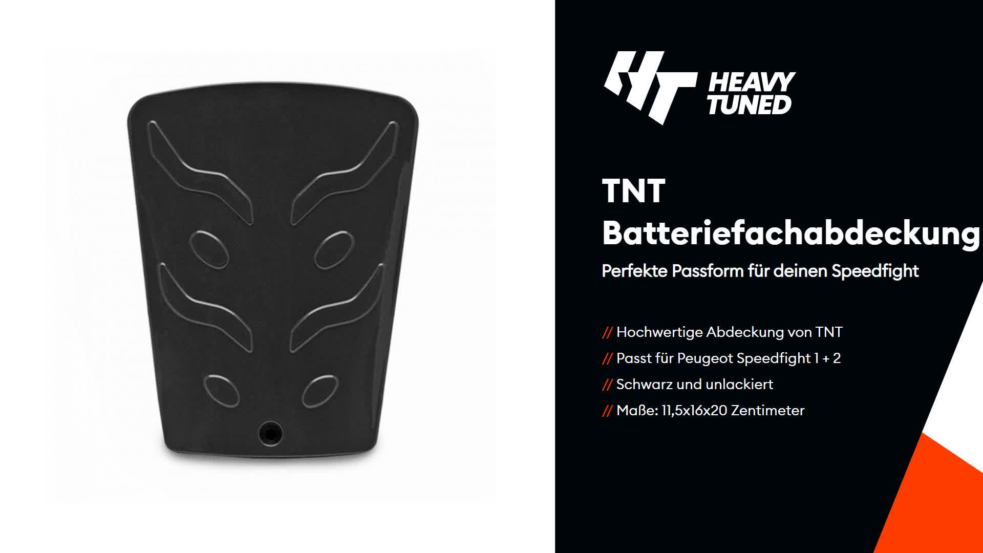 TNT Batteriefach Abdeckung kompatibel mit Peugeot Produktbild-Vorschau 2