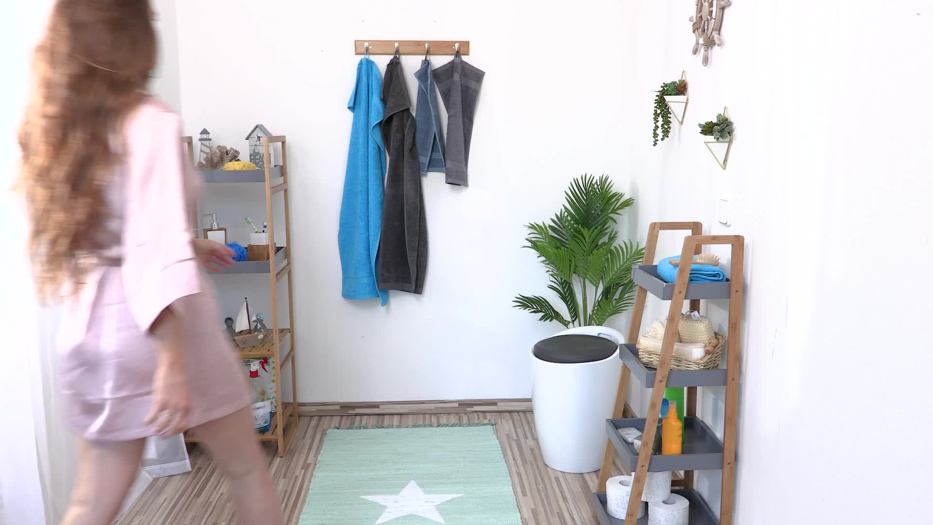 Relaxdays Hakenleiste Bambus, natürliche Maserung, 4 Produktbild-Vorschau 7