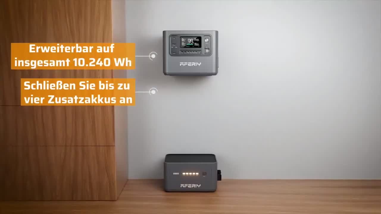 AFERIY Solargenerator Set 4096Wh/2800W, LiFePO4, 1.5h Produktbild-Vorschau 7