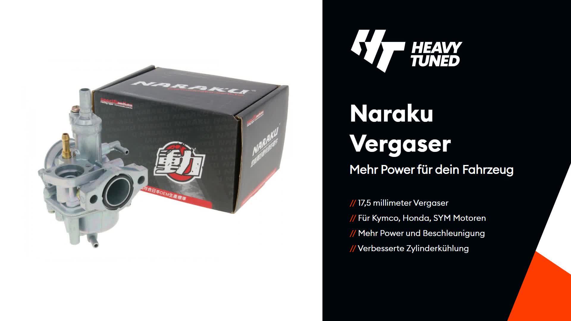 Naraku Vergaser 17,5mm E-Choke kompatibel mit Kymco, Honda, Produktbild-Vorschau 3