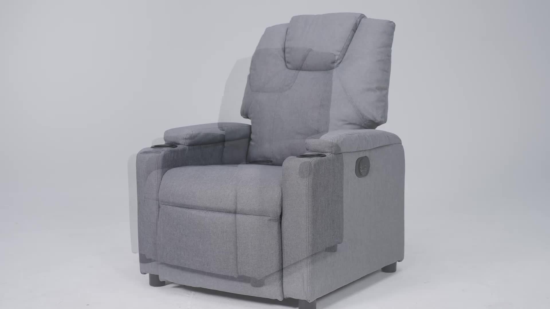 vidaXL Relaxsessel Dunkelgrau Stoff Produktbild-Vorschau 7