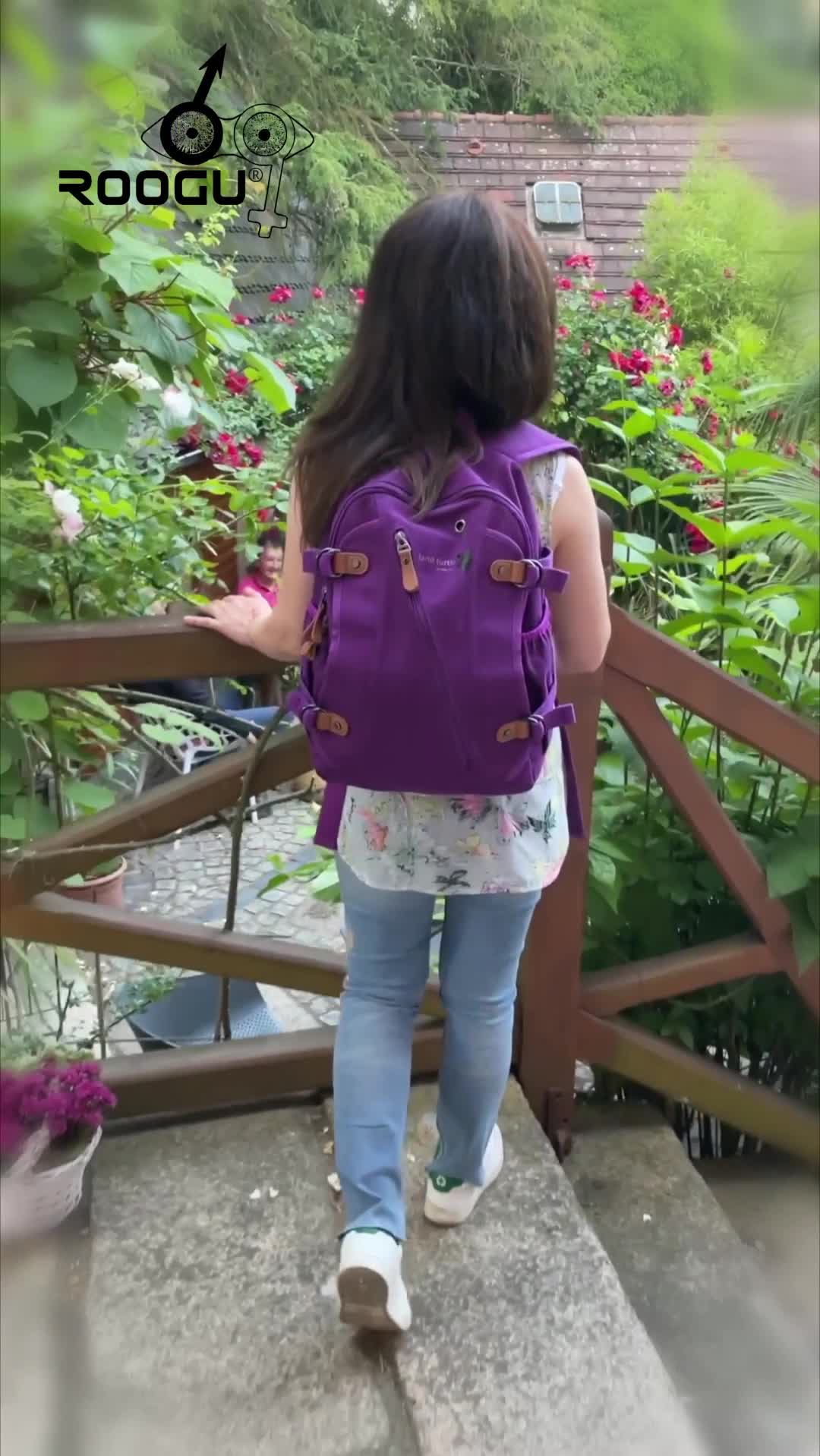 ROOGU Land Turtle * Rucksack Damen 25l Stadt Schule Uni Produktbild-Vorschau 7