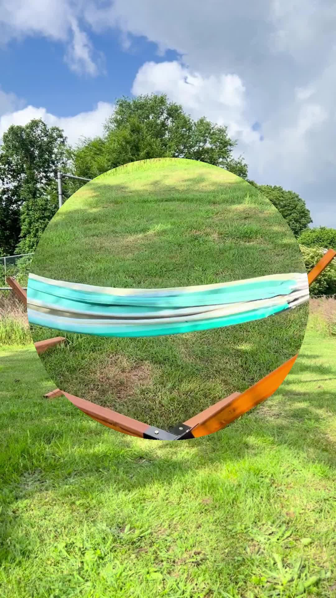 Rijoka Hängematte mit Gestell – Gartenliege mit Holzständer Produktbild-Vorschau 7