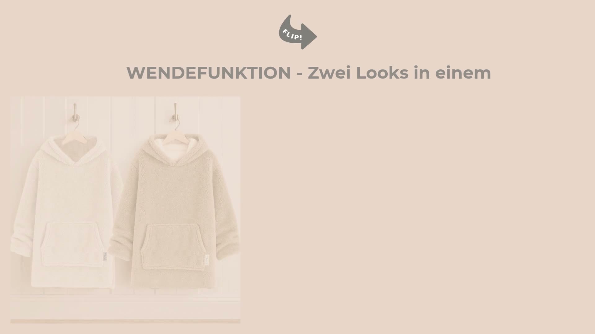 CalmyLIFE Hoodie Decke mit Ärmeln - Plüsch Sherpa Produktbild-Vorschau 7