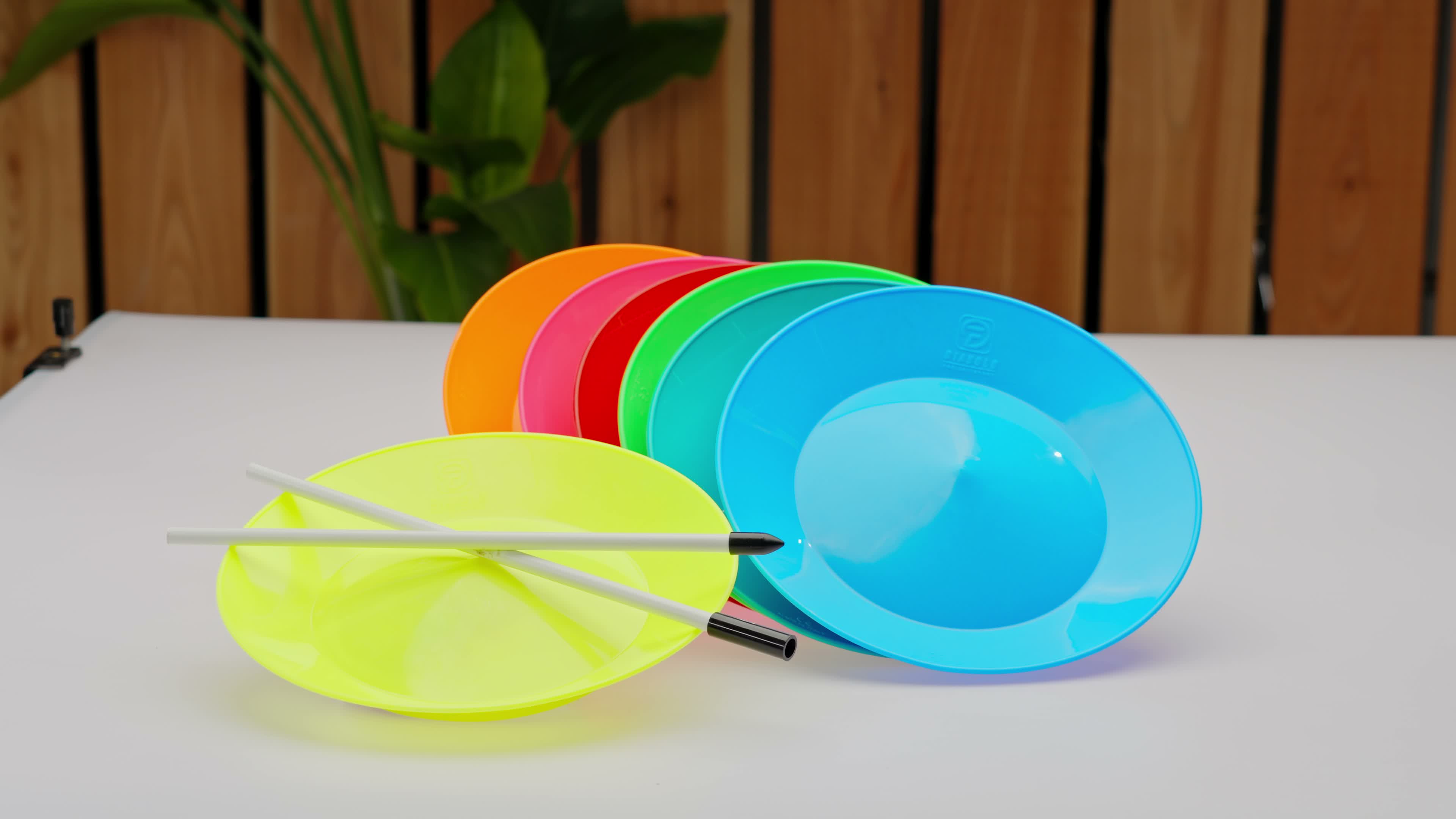 Diabolo jonglierteller mit stab kinder– 23 cm UV reaktiver Produktbild-Vorschau 7