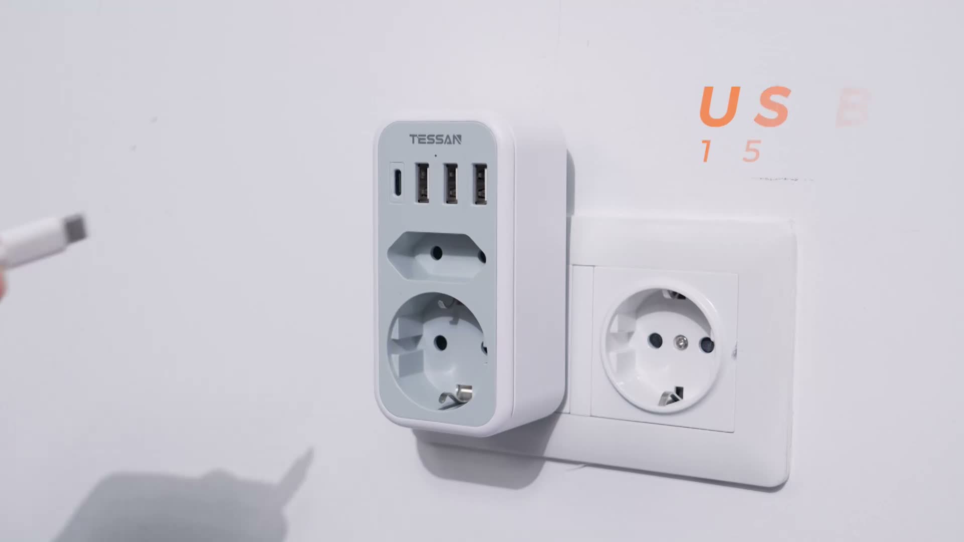 TESSAN USB C Steckdose Mehrfachsteckdose mit 4 USB Produktbild-Vorschau 7