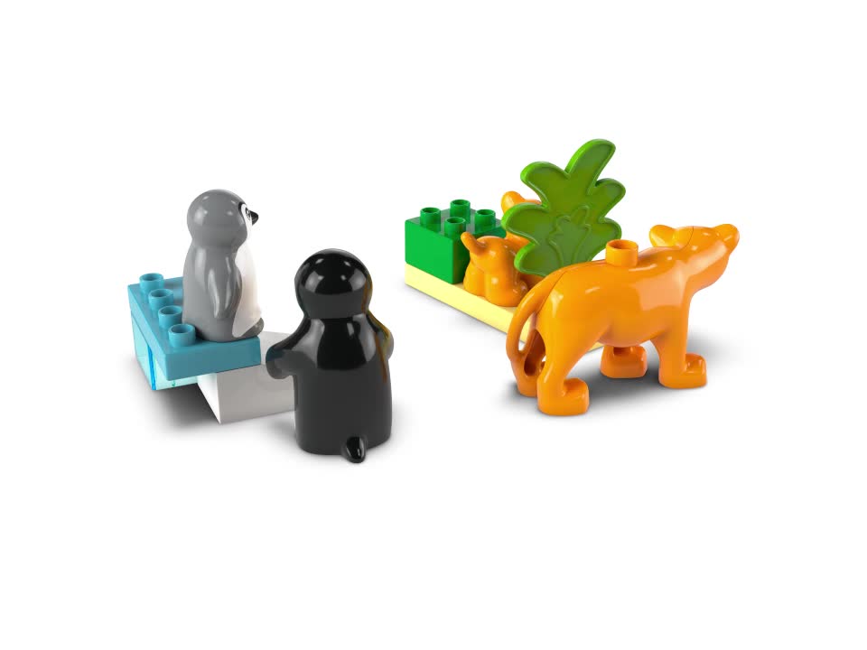 LEGO DUPLO Wildtier-Familien: Pinguine und Löwen – Produktbild-Vorschau 7