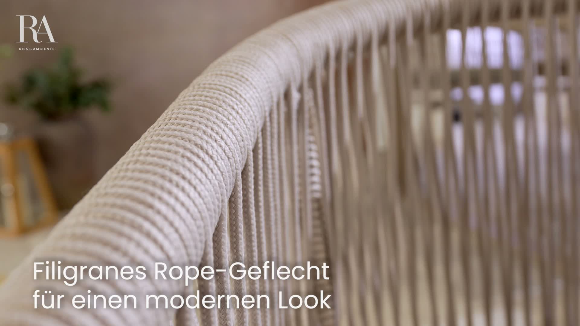 riess-ambiente Drehbarer Stuhl ROPE greige Aluminium Produktbild-Vorschau 7