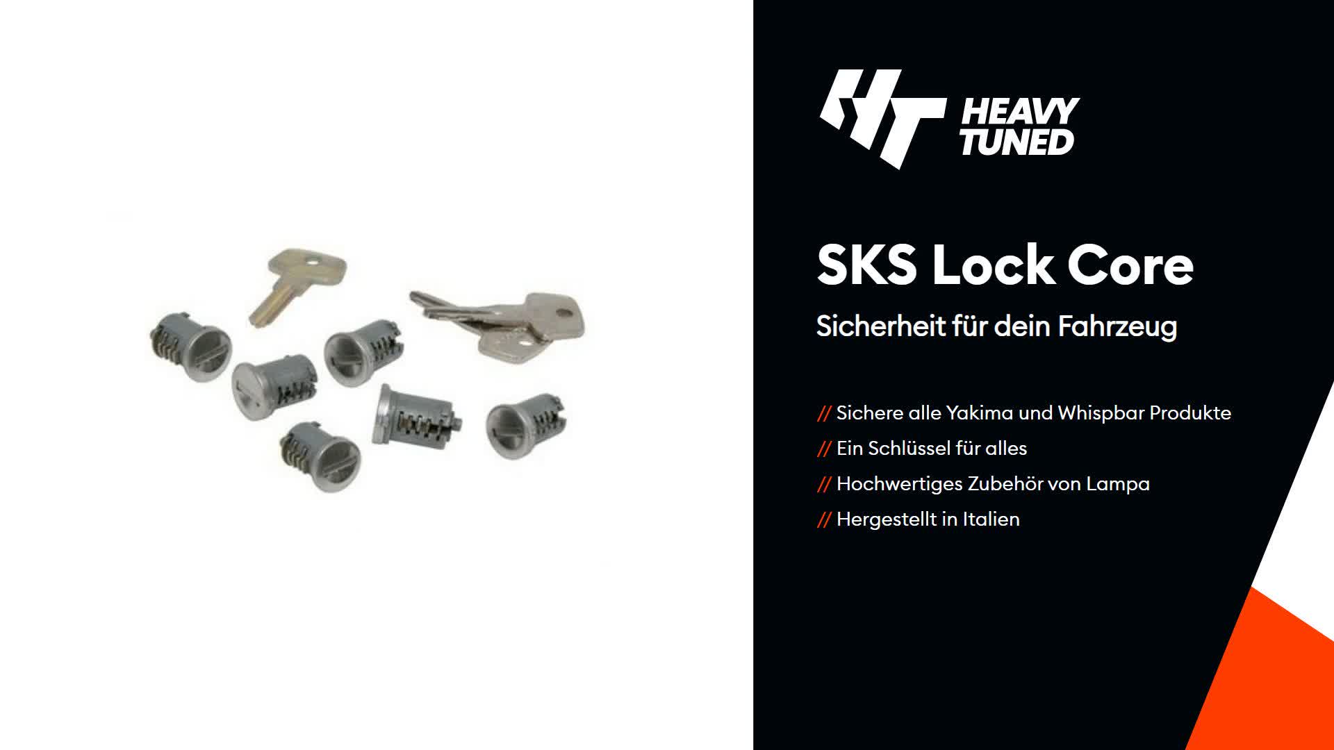 Yakima SKS lock core, Kit Schlösser 6 St. Produktbild-Vorschau 2