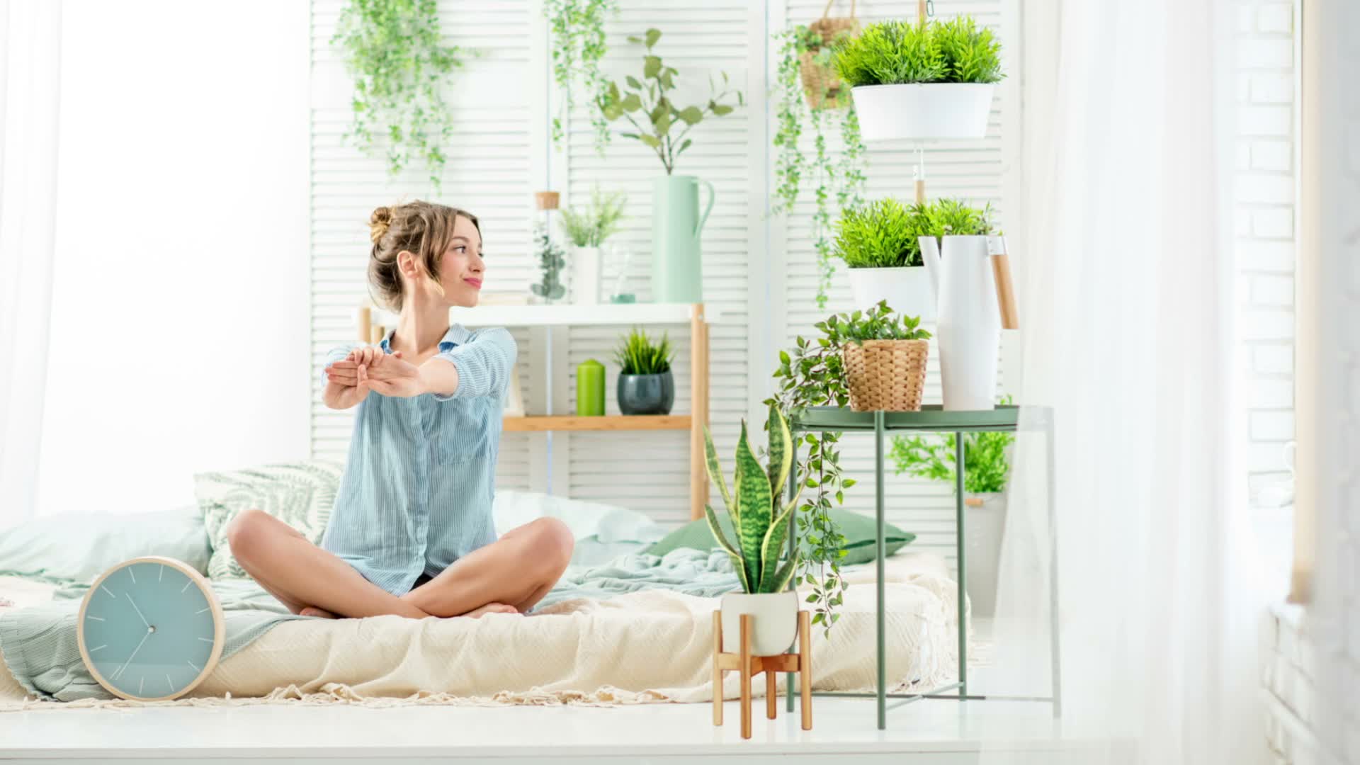 Relaxdays Pflanzenständer, Bambus Blumenständer im 2er Set, Produktbild-Vorschau 7