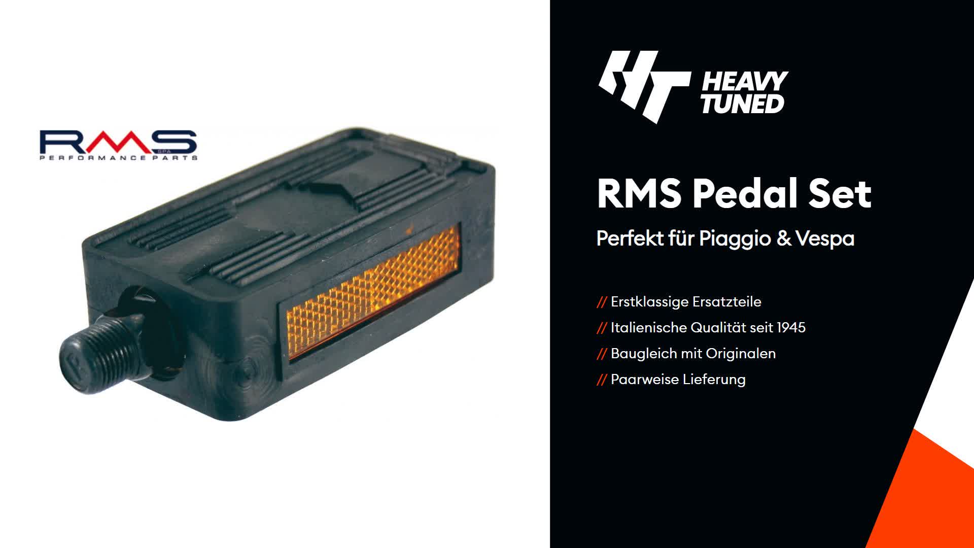 RMS Pedal Set (2 Stück) kompatibel mit Piaggio / Vespa Ciao Produktbild-Vorschau 5