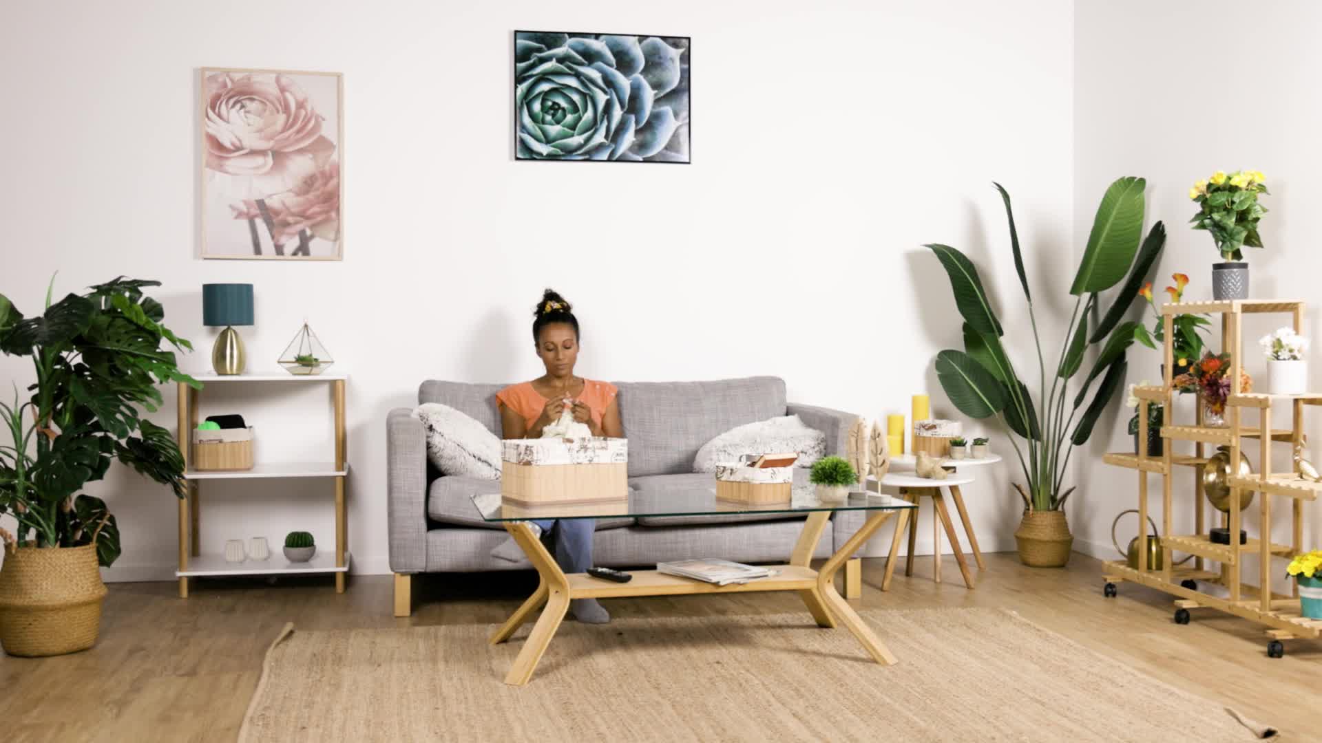 Relaxdays Aufbewahrungskorb 4er Set, Ordnungskörbe in 4 Produktbild-Vorschau 7