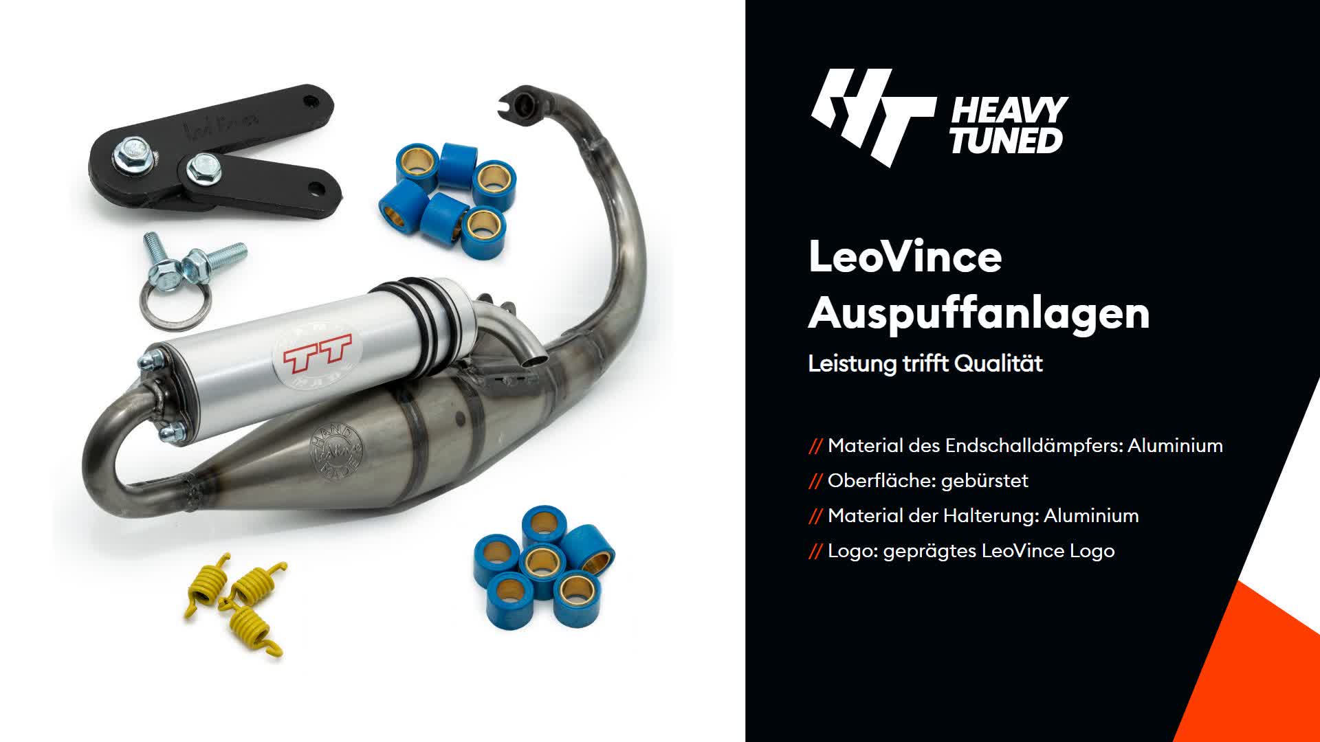 Auspuffanlage komplett HAND MADE TT mit Zulassung, Produktbild-Vorschau 7