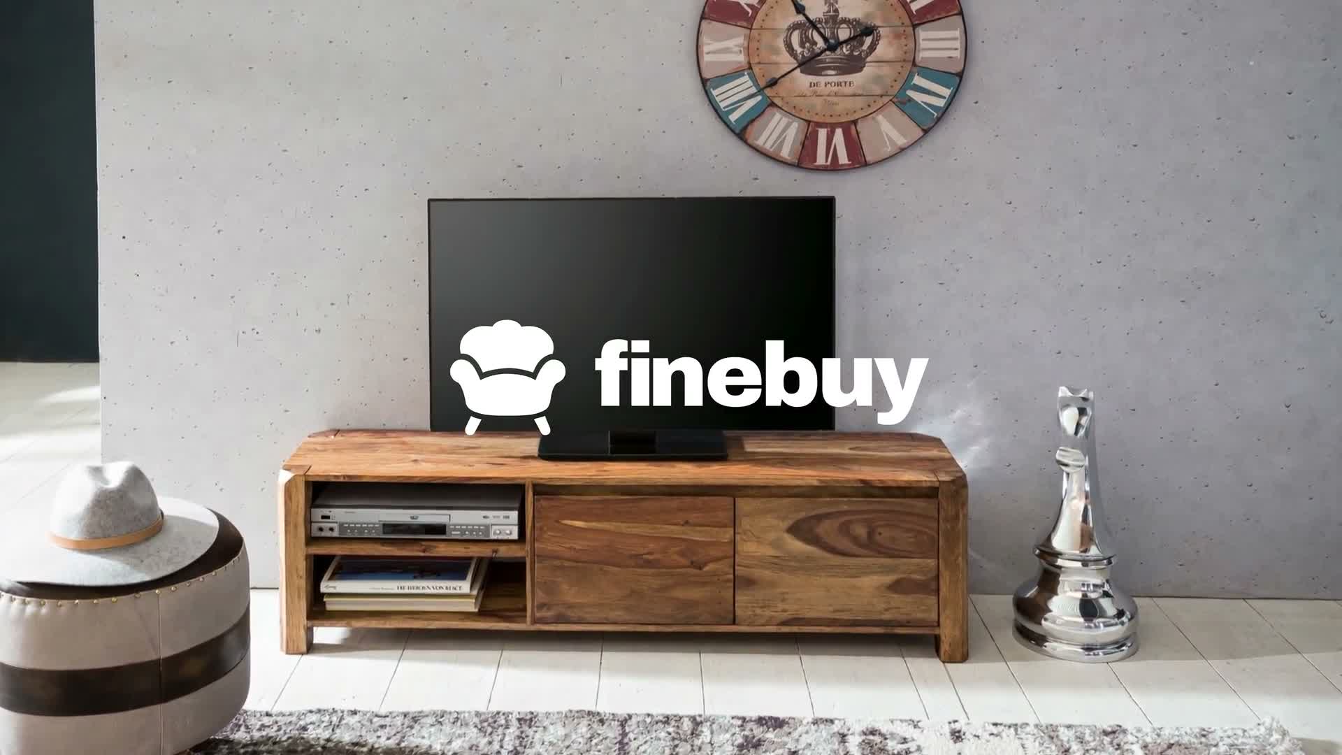 FineBuy Lowboard Sheesham Massivholz Kommode 140 cm Produktbild-Vorschau 7
