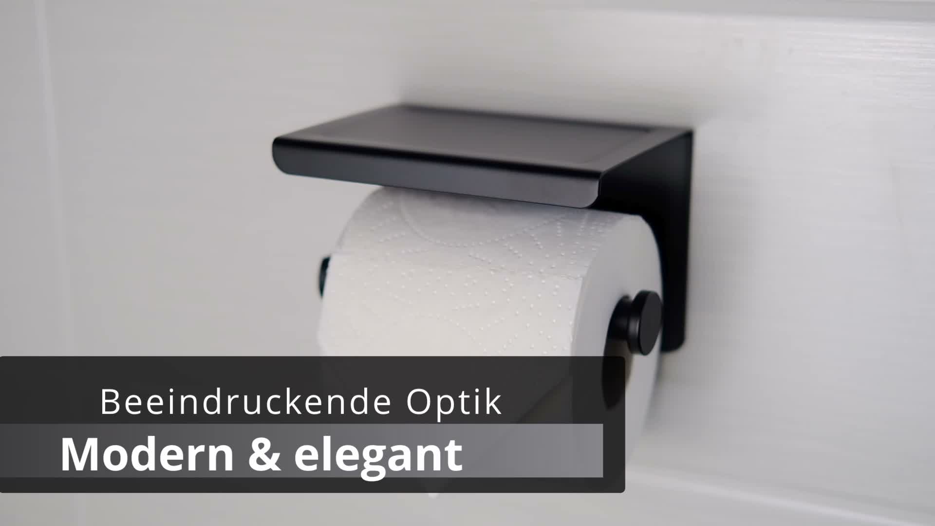 Dolvhin Toilettenpapierhalter ohne Bohren | Klopapierhalter Produktbild-Vorschau 7
