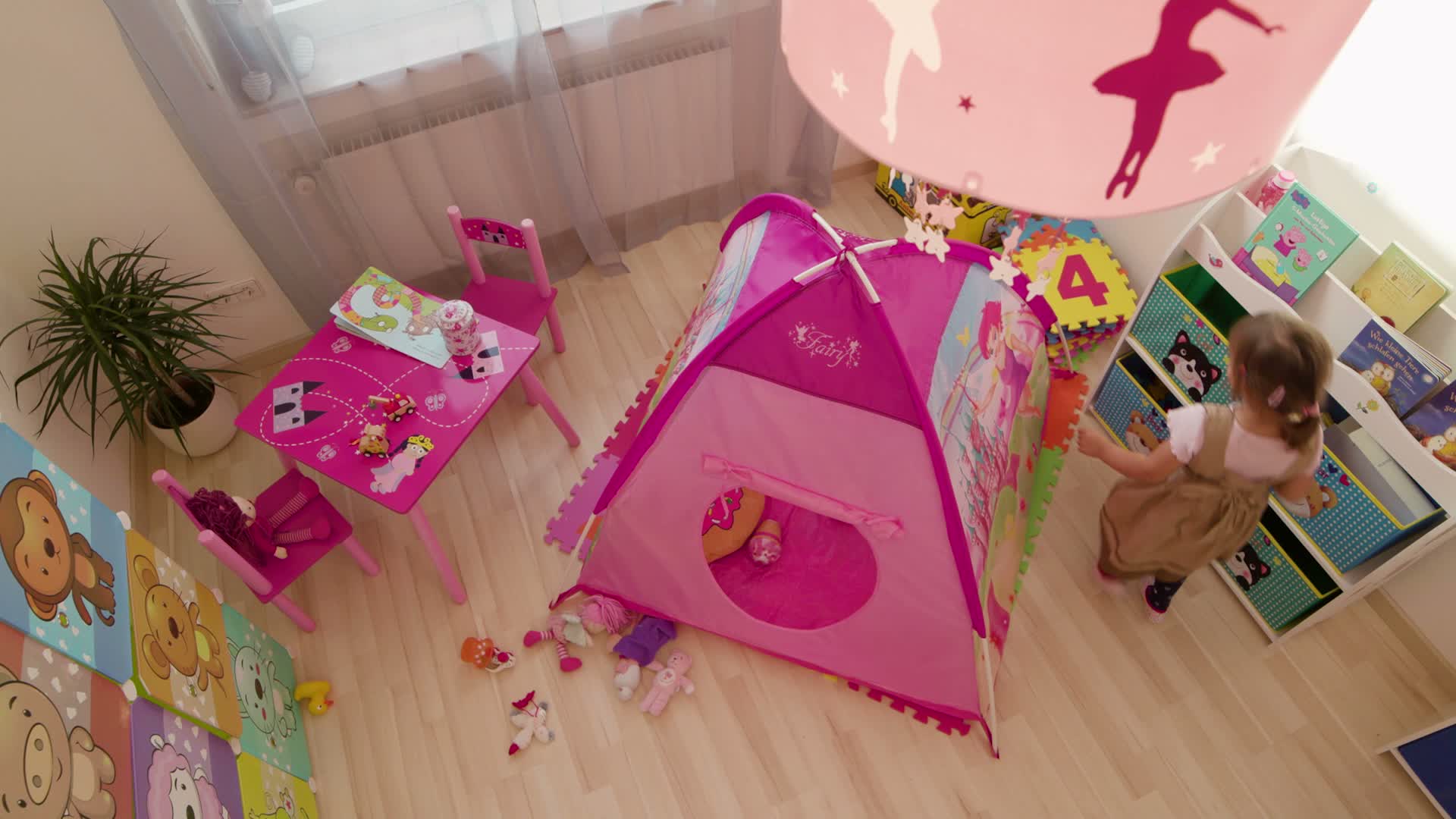Relaxdays Spielzelt für Mädchen, Kinderspielzeit mit Produktbild-Vorschau 5