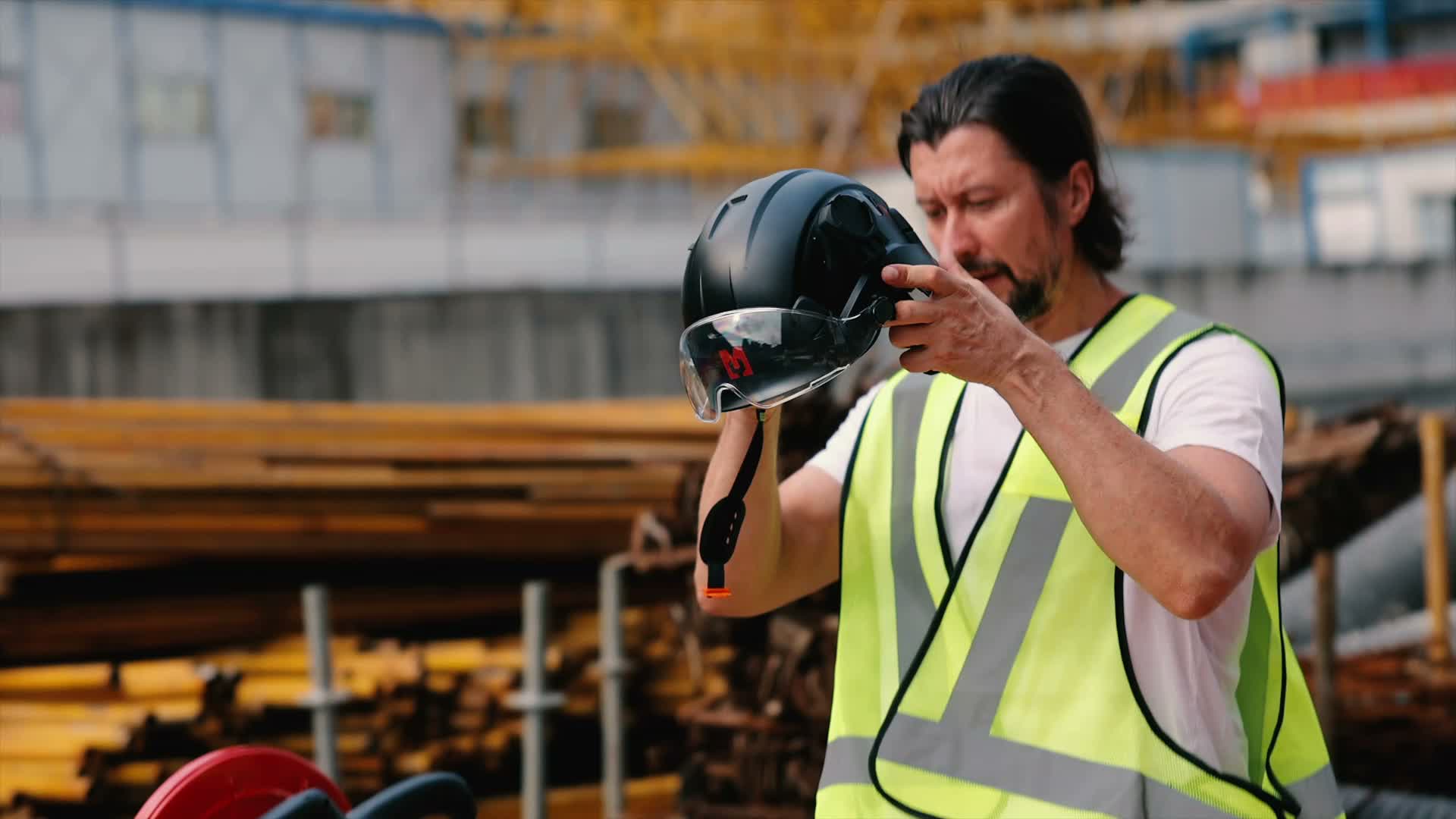 MUSTBAU 2 PAAR Forsthelm EN397 Bauhelm Schutzhelm mit Produktbild-Vorschau 7