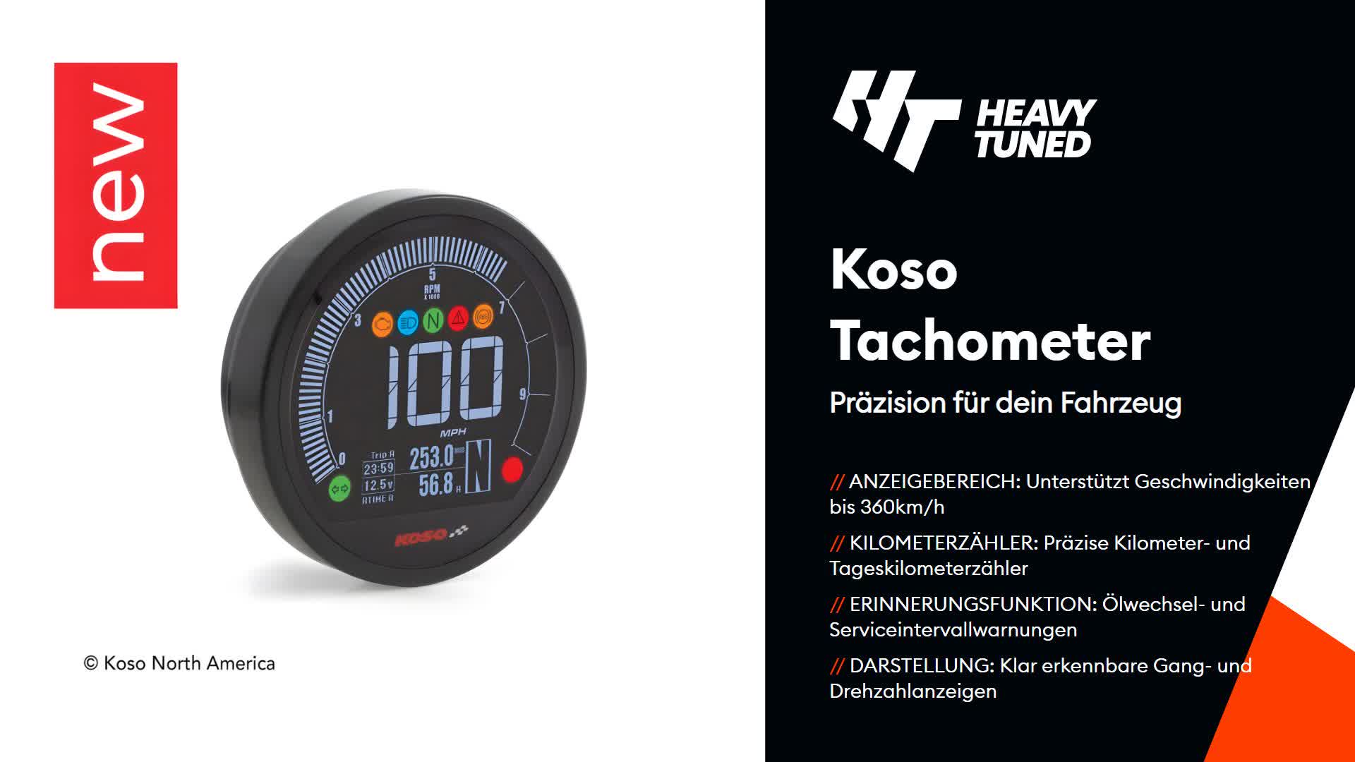 Tachometer Koso DL-04 unlimited Produktbild-Vorschau 7