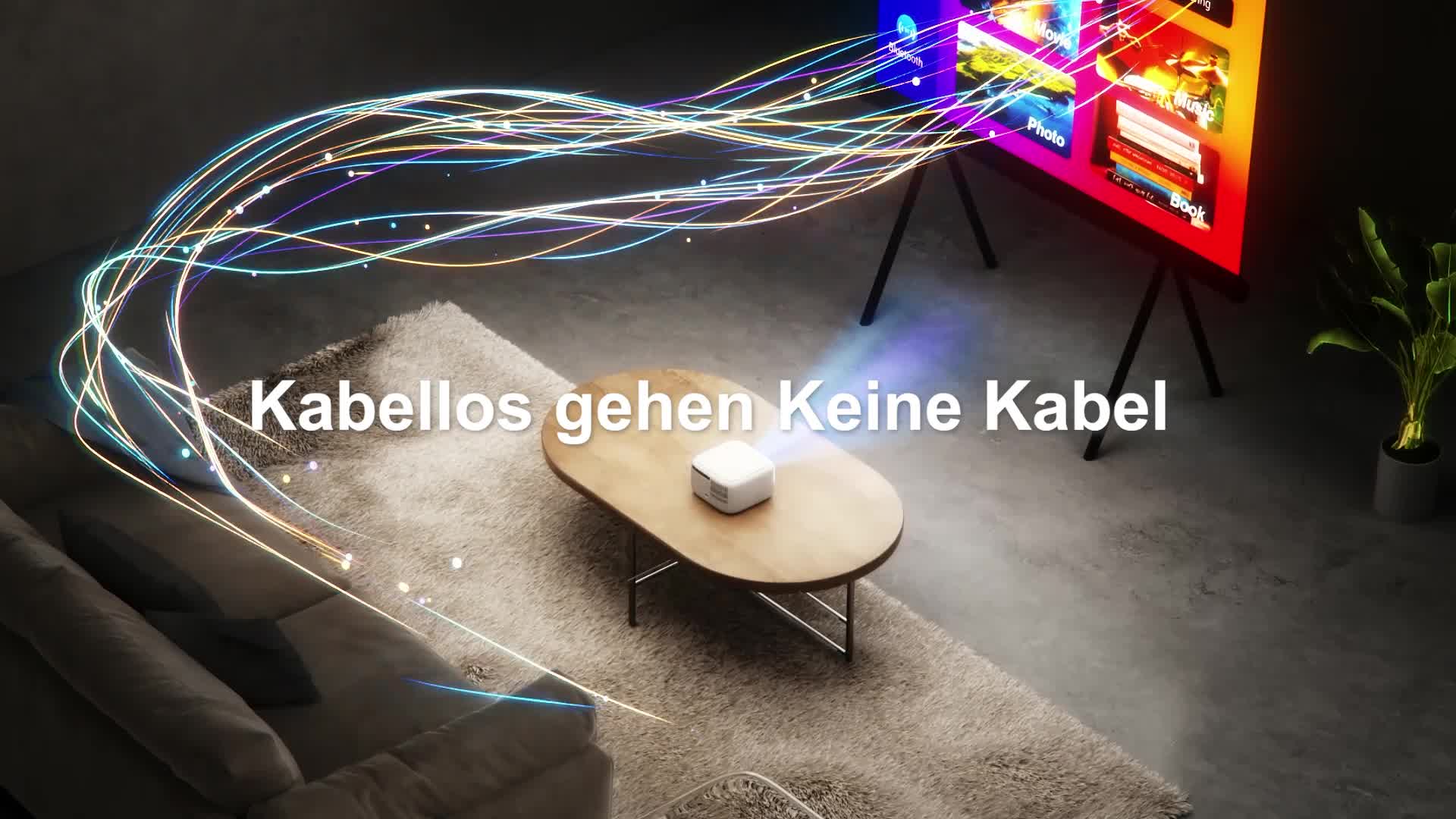 ULTIMEA 5G WiFi Tragbarer Beamer, Full HD 1080P Dekodierung Produktbild-Vorschau 7