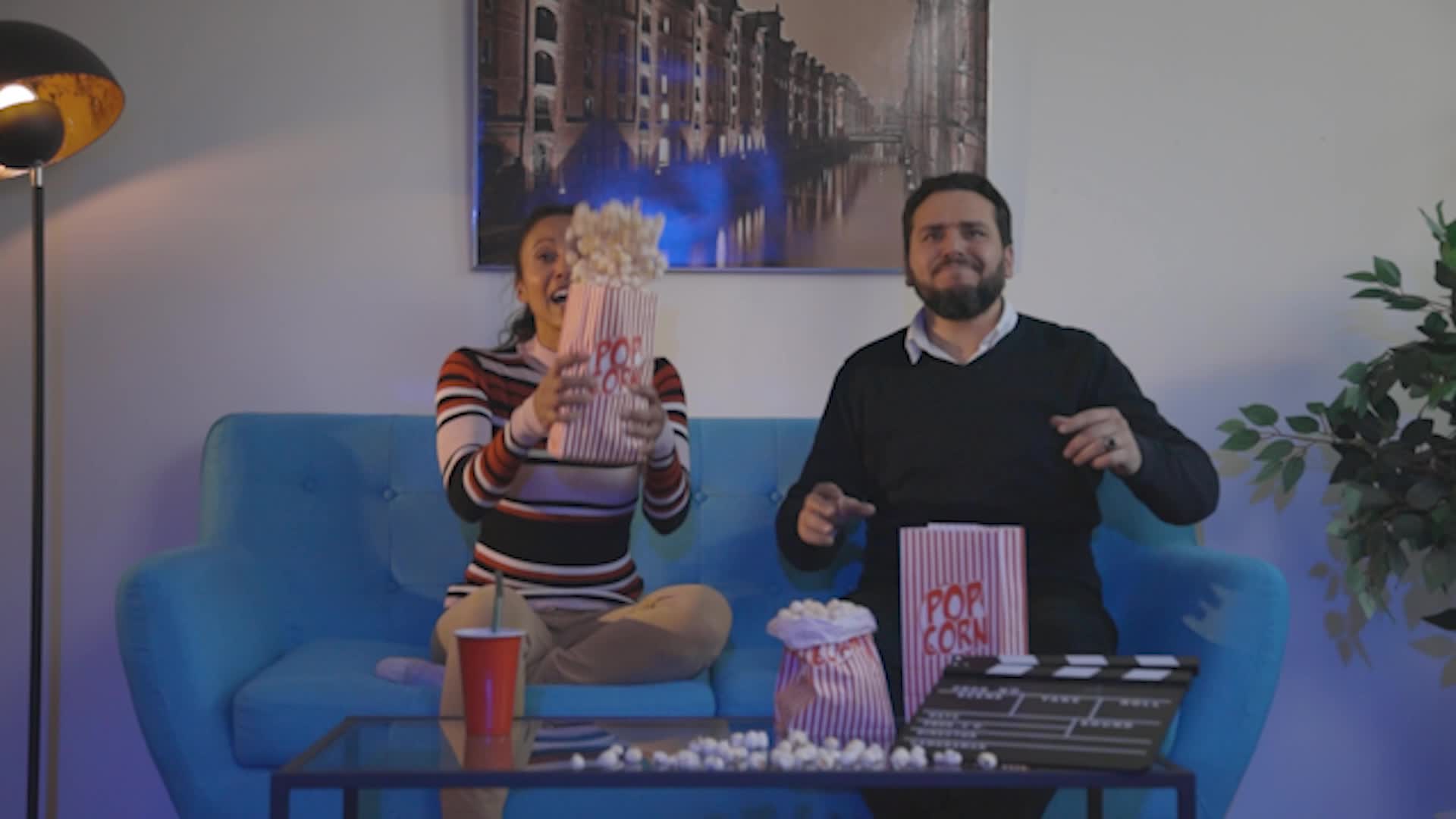 Relaxdays Popcorntüten, 48er Set, gestreift, Retro-Optik, Produktbild-Vorschau 7