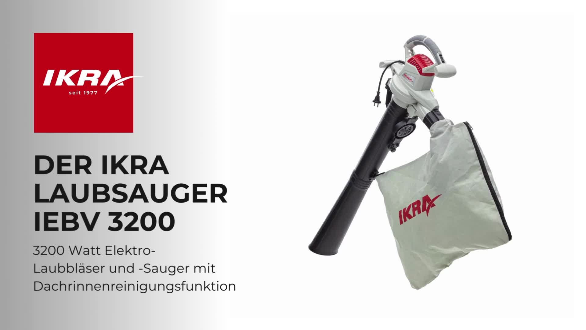 IKRA 3in1 Elektro Laubsauger & Laubbläser IEBV 3200| 3200 W Produktbild-Vorschau 7