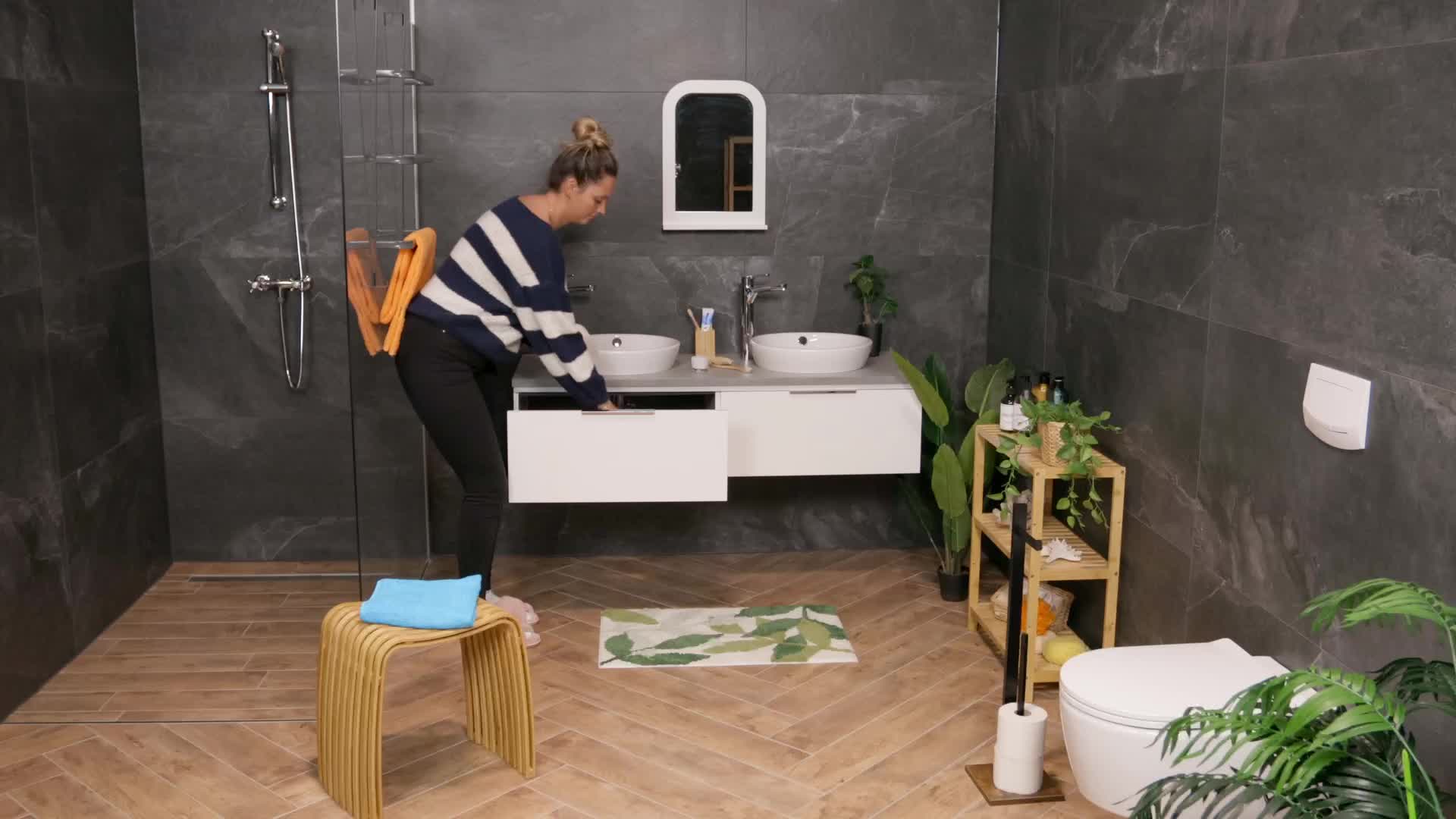 Relaxdays Toilettenpapierhalter, für 5 Klorollen, stehender Produktbild-Vorschau 7